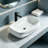 Topcraft 23.6"×16.9" White Rectangular Vessel Bathroom Ceramic Sink