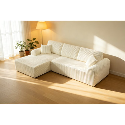 Modern Cloud Modular Sectional Sofa, L-Shape Chaise Couch for Living Room