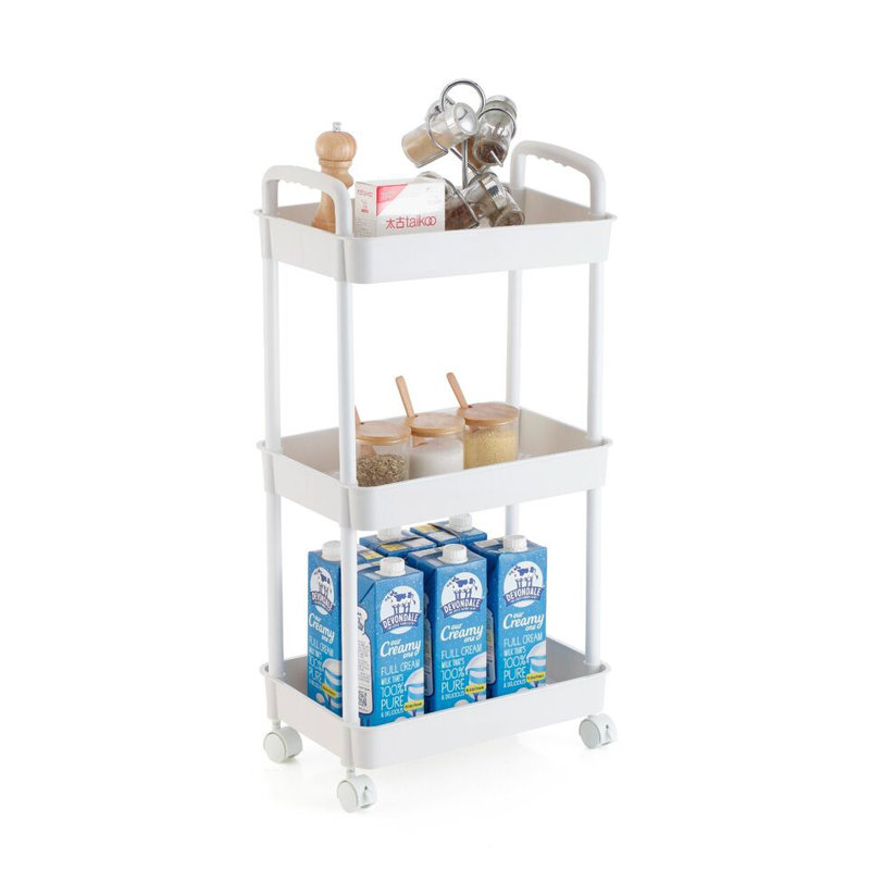 Gentner Serving Cart, White