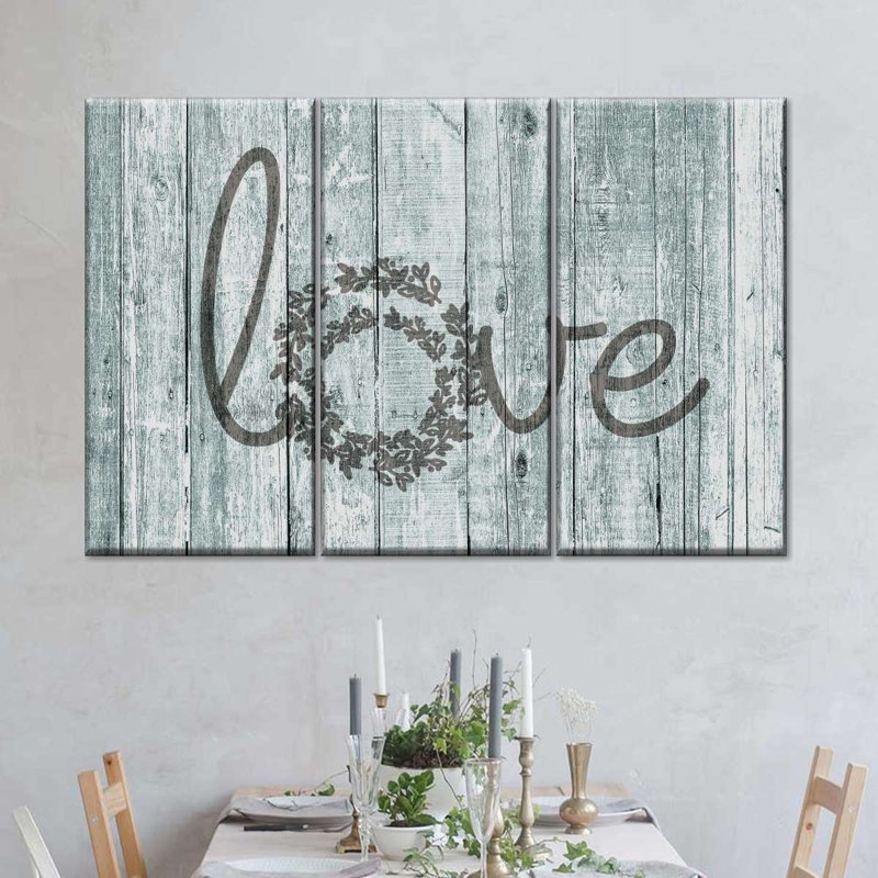 «Wooden Love», reproduction d'art sur toile, H 38 po x l 24 po x P 1,25 po