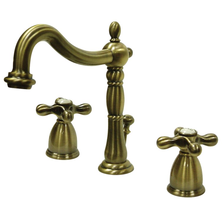 Heritage Widespread Bathroom Faucet with Drain Assembly