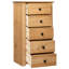 Machado Solid Wood 46 cm W Chest of 5 Drawers-106364285