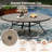 8-Person Aluminum Round Patio Dining Table-600717478