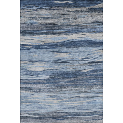 Premium Machine Washable Alaina AMF1933 Waves Rug