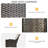7-piece Outdoor Wicker Patio Conversation Set With 43" 50,000 Btu Gas Fire Pit Table, Swivel Rocking Chairs, Tempered Glass Side Tables & Csa Certification-1983485498
