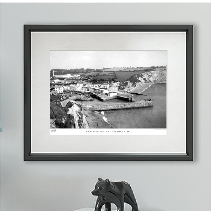 Charlestown, The Harbour C1955 - Single Picture Frame Print, 40cm H x 50cm W x 2.3cm D
