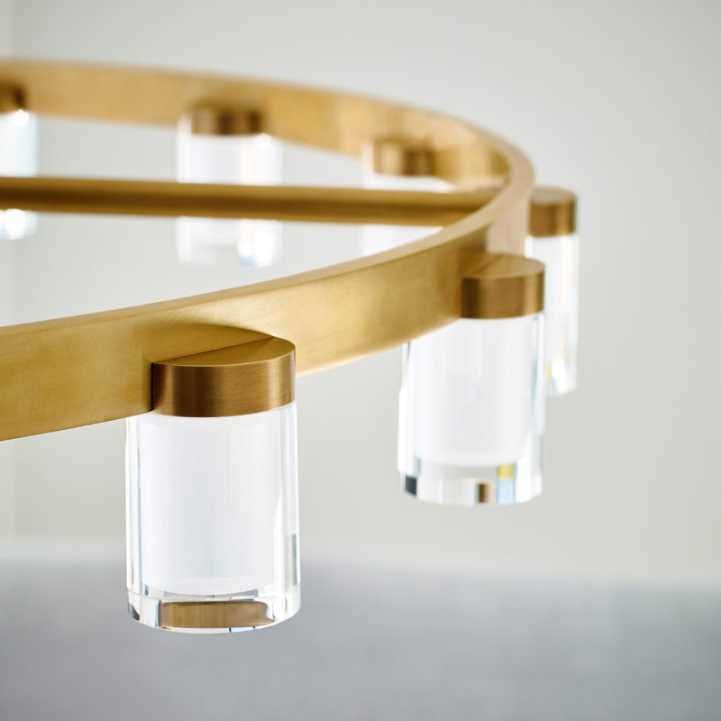 Esfera 16 - Light LED Chandelier, Natural Brass