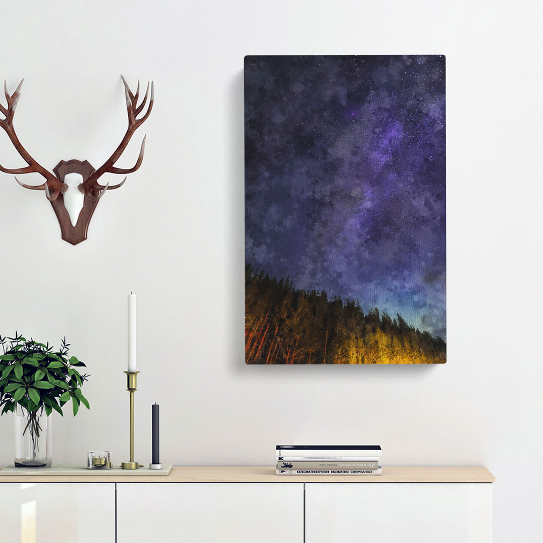 A Forest Beneath The Stars - Wrapped Canvas