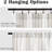 Striped Modern Farmhouse Kitchen Curtains Linen Look Cafe Curtains-671088957-671088898