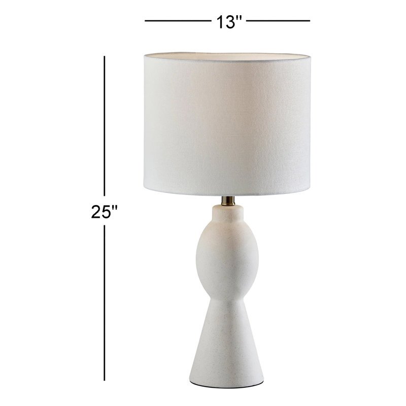 Lampe de table 25 po Lubbock Espen, Blanc