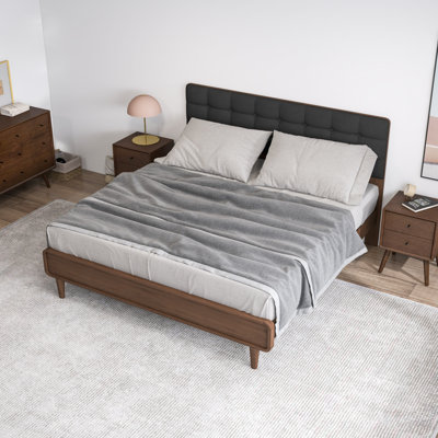 Shillington Tufted Upholstered Low Profile Platform Bed -  Corrigan Studio®, 4B064E4DC1124CAC9848A2B62C41FCE1