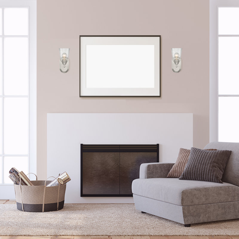 Deboer Steel Armed Sconce, Brushed Nickel