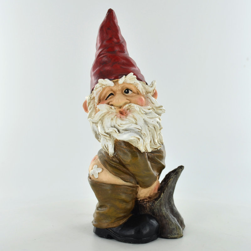 Howardwick Gnome At Tree Stump Fairy Garden