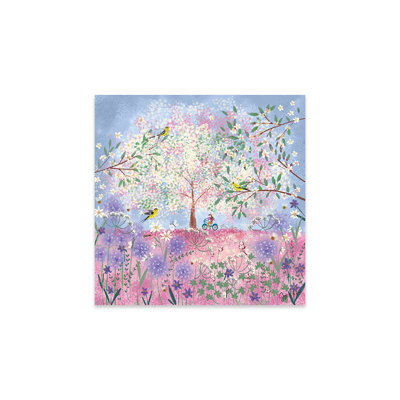 «Periwinkle Spring Flora» par Joy Laforme - impression non encadrée