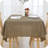 Tablecloth Wipeable Water Resistant Tablecloth Rectangular Table Cover Taupe-203221432