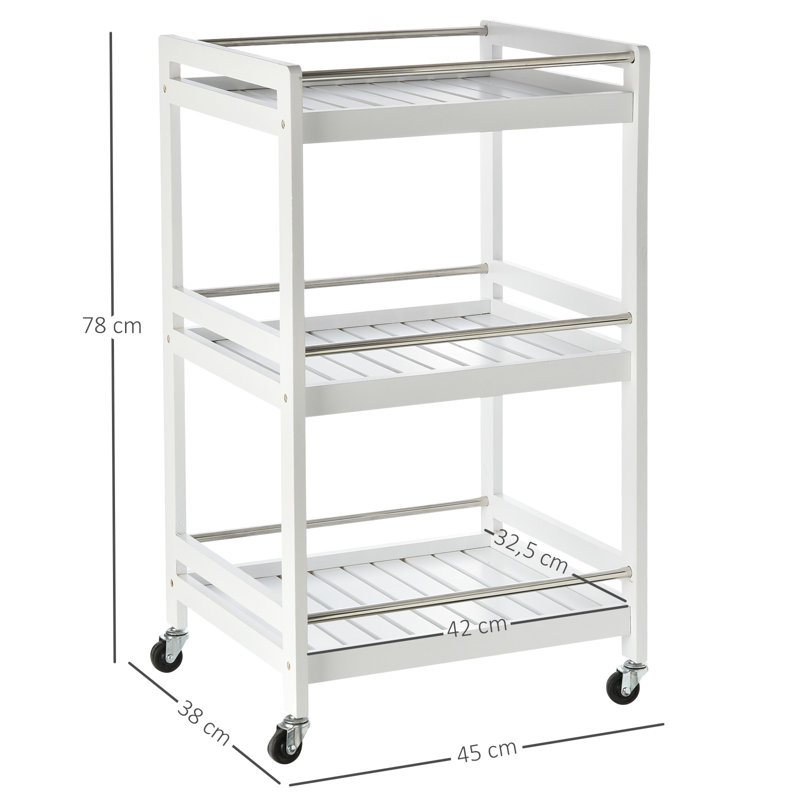 Wood Bar Cart