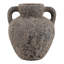 Vase de table rustique en terre cuite texturée avec poignées, idéal pour une entrée ou comme élément décoratif sur une étagère - Grand vase contemporain pour le salon ou la décoration intérieure - 33 cm-778928010-778928011