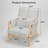 Mid-Century Modern Corduroy Accent Chair with Side Storage Pocket & Lumbar Support-977615170-977615179