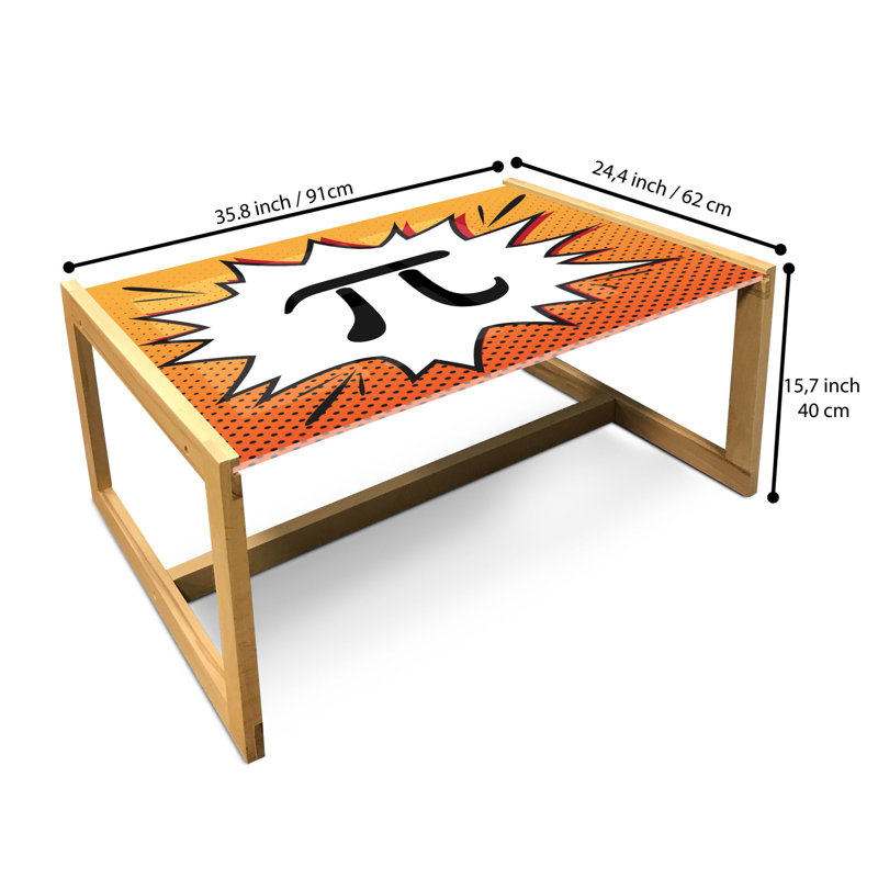 Icie Sled Coffee Table, 40cm H x 91cm W x 62cm D