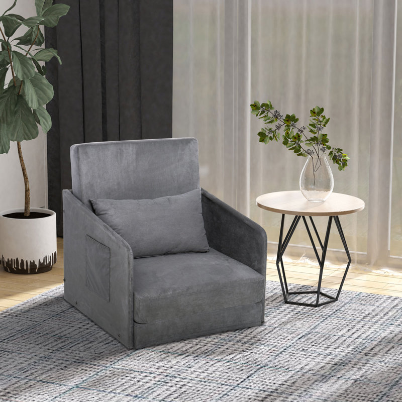 Twin 70cm Upholstered Futon Chair