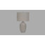 Lighting, H 25 po, lampe de table, céramique crème, abat-jour ivoire / crème, transitionnel