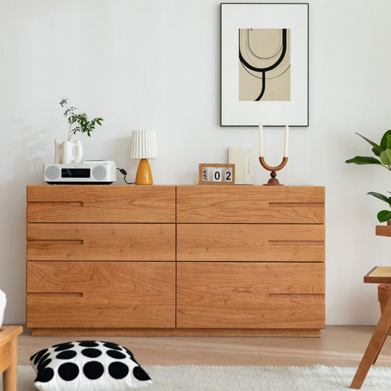 Bedroom Simple Solid Wood Entrance Cabinet Solid Wood Accent Chest