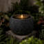 Fontaine Zen Lotus avec éclairage DEL pour méditation extérieure