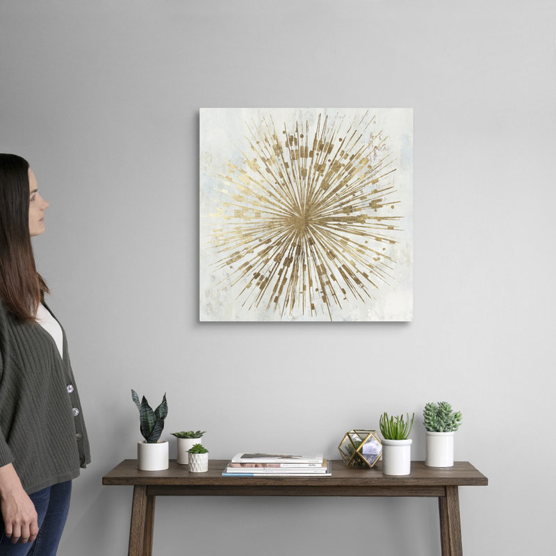 " Golden Star " by Tom Reeves Painting Print, Wrapped Canvas, 20" H x 20" W, No Frame