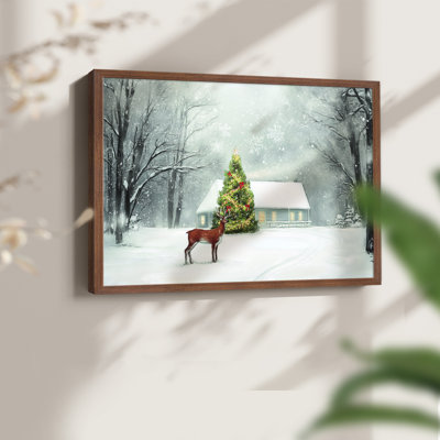 Chirstmas Art-XCVII -Framed Print - Restickable