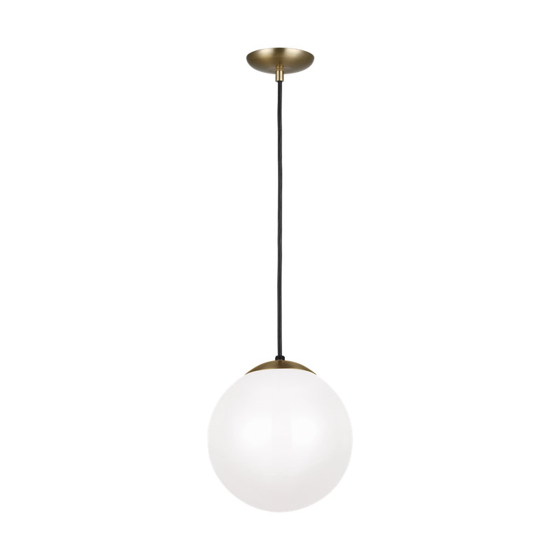 Luminaire suspendu sphérique à 1 lumière à DEL Meri, H 10,75 po x l 10 po x P 10 po, Ampoule non incluse, Laiton