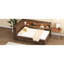 Lit de jour en bois antique avec espace de rangement, lit gigogne de conception classique