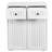Laundry Cabinet ,With 2 Removable Laundry Basket  And 2 Drawers