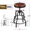 Tabouret de bar Palmquist-93315123