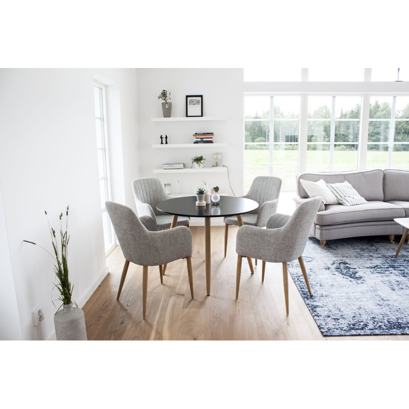 Australe 4 - Person Dining Set, Light Grey/Oak