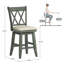Tabouret de bar et de comptoir pivotant Fortville-1816765224-1870162358