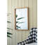Miroir rectangulaire en bois manufacturé