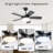 42 Inch Ceiling Fan With 22W LED Light And Remote Control MDF Blades Reversible DC Motor-1350003548