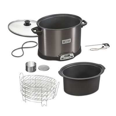 Fumoir d'intérieur Westl® 2-en-1 XL et mijoteuse de 10 pintes