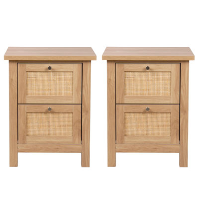 Ludden 48cm W Manufactured Wood Bedside Table