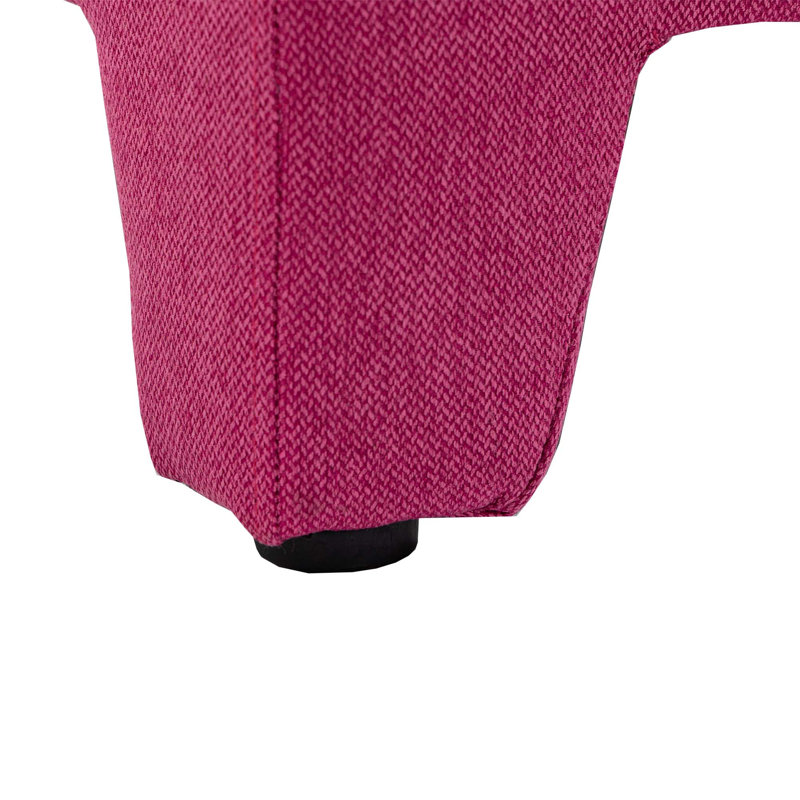 Fauteuil d'appoint simple House Hold, Lin rouge