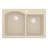 Karran Drop-in Quartz Composite 33'' X 22'' 1-Hole 60/40 Double Bowl Kitchen Sink-35699287