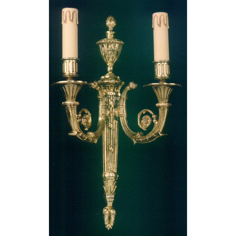 Cowie Candle Wall Light, Antique Silver