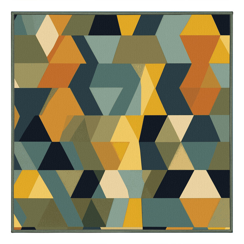 Terra Pixels Rug, Square 5'