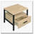 Oak and Black 1-drawer Accent Table