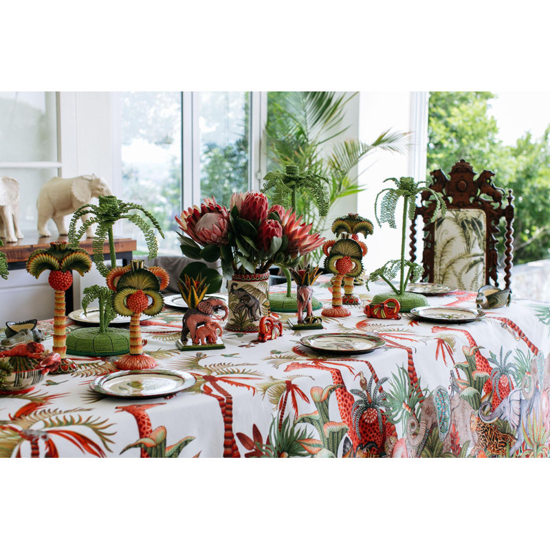 Ardmore Cotton Tablecloth, 138" x 61"