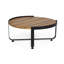 Tables de patio durables, table basse industrielle en bois d'acacia pour la maison