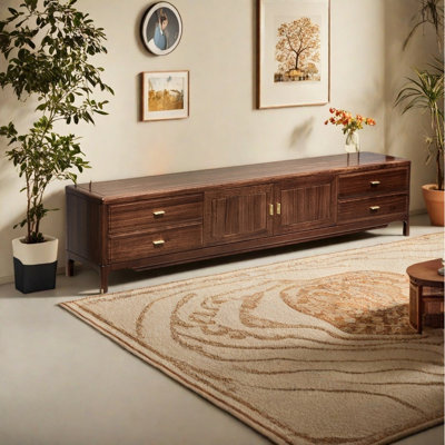 New Chinese style solid wood retro TV stand