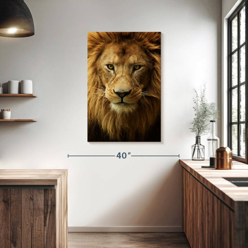 Tête de lion Brampt, H 39 po x l 26 po