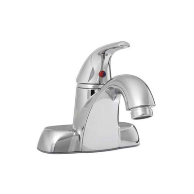 Centerset Bathroom Faucet with Drain Assembly
