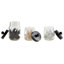 Ensemble de salle de bain 5 pièces Mason Jar avec porte-brosse à dents, distributeur de savon, pot et 2 petits pots-2057843667